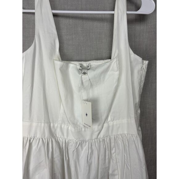 New With Tags Stellah Anthropologie Sleeveless Rouch Back Size L White - Picture 2 of 7